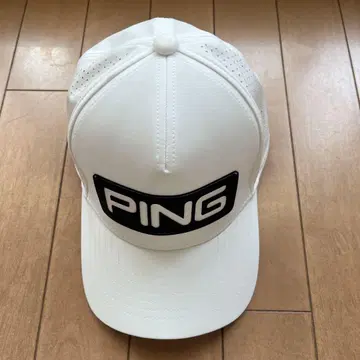 PING 화이트 캡 로고