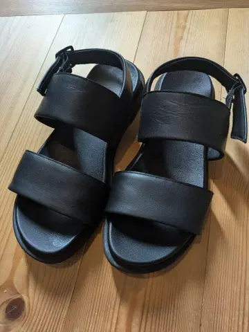 무인양품 신사 가죽 샌들 L (25.5~26.0cm) 블랙