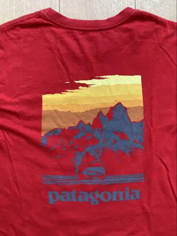 patagonia 미국제 롱 티셔츠 XS 사이즈 빨간색