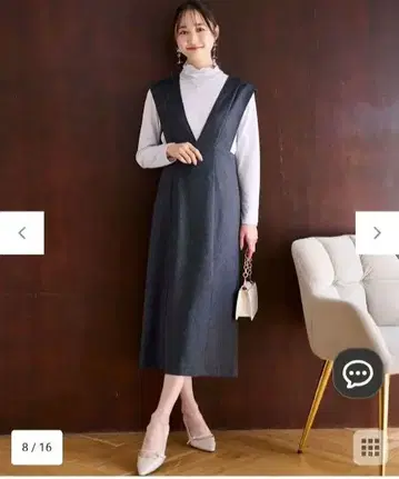 [ any SiS ] 점퍼 스커트 L