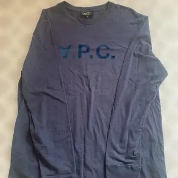 A.P.C. 네이비 긴팔 티셔츠 V.P.C.