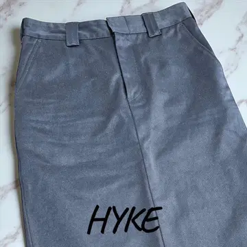 [새상품급] HYKE 다크 그레이 타이트 스커트 무릎 기장