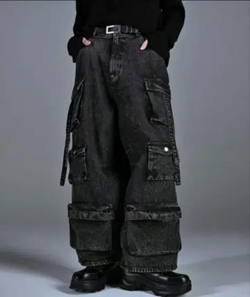 ADRER parachute cargo pants denim / TR