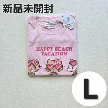 오키나와 한정판 [미개봉 새상품] 헬로키티 T셔츠 핑크 L