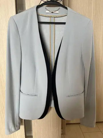 BEIGE, 정장 자켓 사이즈 2 블루 베이지 신디 더블 컬러