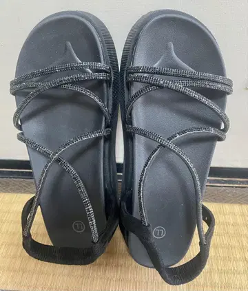 블랙 스포츠 샌들 스트랩 Size LL 24.5 ~ 25.0