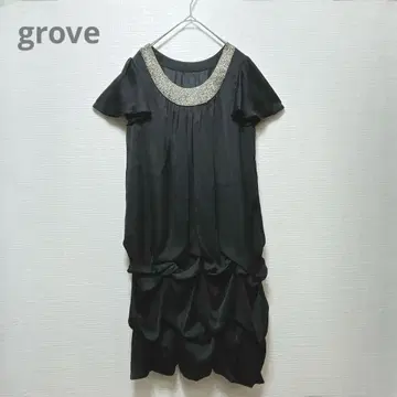 새상품급 [ grove ] 그로브 드레스 포멀 비쥬 결혼식 2차 모임