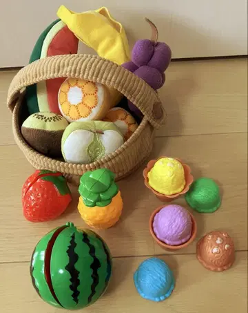 IKEA 패브릭 소재 후르츠 세트와 아이스크림 세트