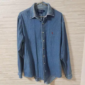 90년대 랄프 로렌 데님 버튼 셔츠 빈티지