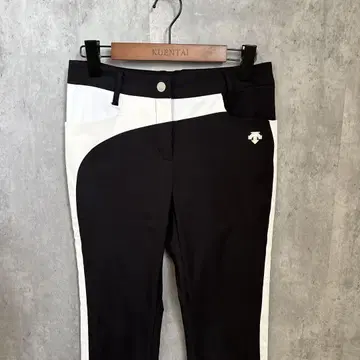 DESCENTE 골프 여성용 M 사이즈 사이드 스트라이프 팬츠