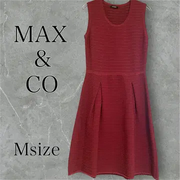MAX & CO 컨디션 최상 버건디 슬리브리스 원피스 M 사이즈