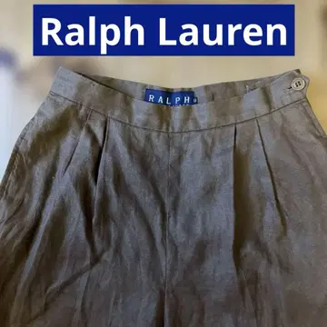 Ralph 린넨 브라운 슬랙스
