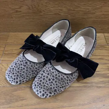 NICE CLAUP 레오파드 발레 슈즈
