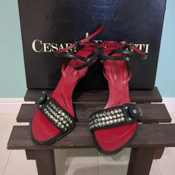 CESARE PACIOTTI 레드 샌들