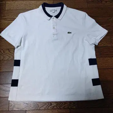 LACOSTE 사이드 보더 피케 셔츠 US L