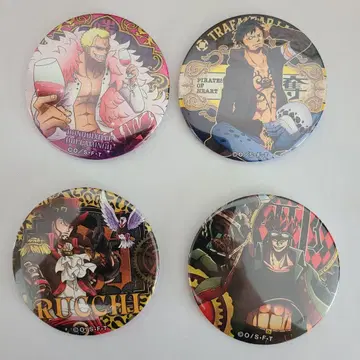 ONE PIECE 동료 캔뱃지 4개