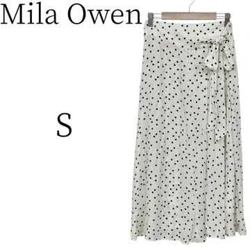 Mila Owen 도트 무늬 플레어 스커트 S
