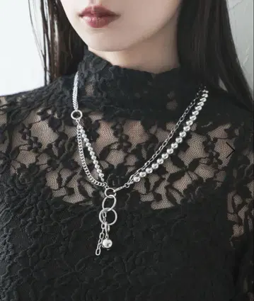볼 믹스 라리엣 목걸이 메탈