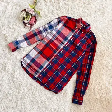 [ TOMMY HILFIGER ] 타미힐피거 체크 무늬 코튼 셔츠