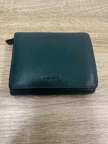 Agnes B. 아녜스베 다크 그린 반지갑