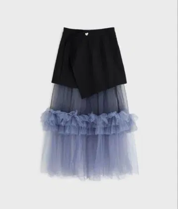 VIVIANO Detachable Skirt/튤 레이어드 스커트 파랑