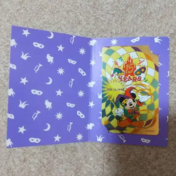 미사용 telephone card 디즈니 15주년