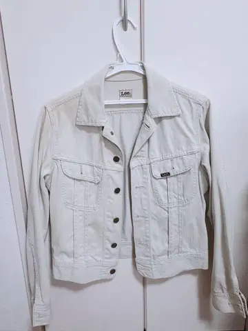 Lee 화이트 데님 재킷 S