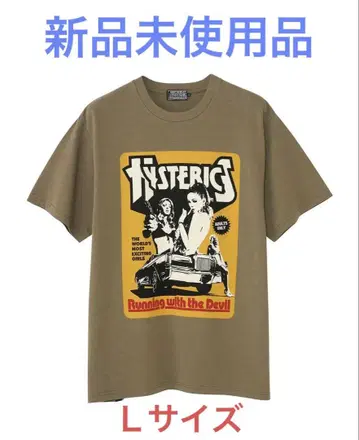 HYSTERIC GLAMOUR MOVIE T셔츠 카키 L 사이즈