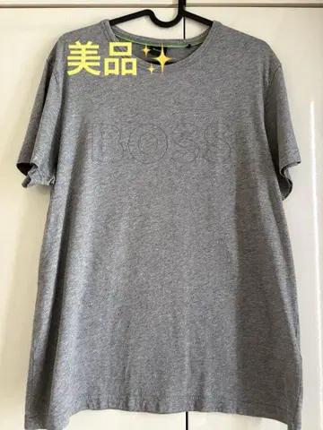 BOSS 그레이 반팔 티셔츠 L 사이즈