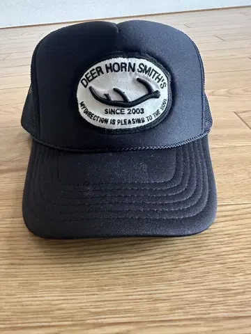 DEER HORN SMITH'S 캡 실내 1회 시착만 한 상품 블랙