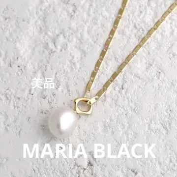 [ MARIA BLACK ] 마리아블랙 펄 목걸이 Peblinge