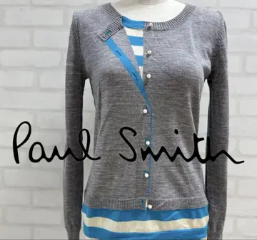 새상품급 Paul Smith 그레이 스카이블루 니트