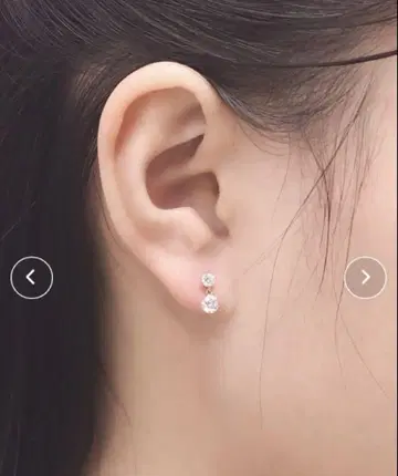 BLOOM 블루 K10 핑크 골드 지르코니아 귀걸이