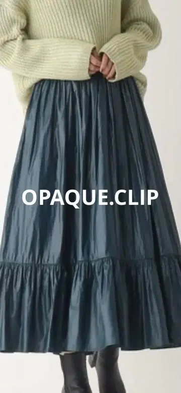 OPAQUE.CLIP (오페이크 닷 클립) 플레어 스커트 티어드