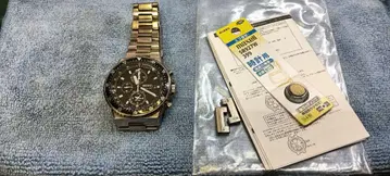 SEIKO 블랙 크로노그래프 손목시계