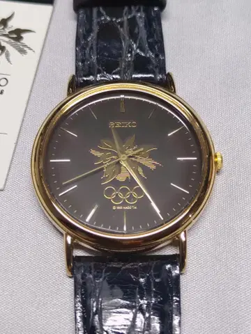 [작동, 정밀도 확인 완료] SEIKO 나가노 올림픽 기념 쿼츠 손목시계