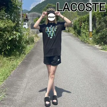 LACOSTE 네온 컬러 와니 로고 엄청 예쁜 T셔츠 판매 고민 중