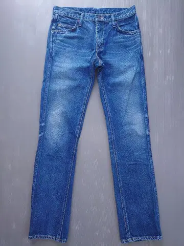 할리란 블루블루 수염 벌집 하드 가공 테이퍼드 슬림 스키니 31