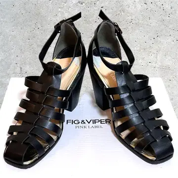 FIG & VIPER 블랙 글루카 샌들 S 사이즈