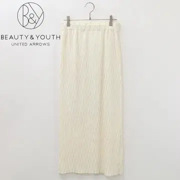 B7514 뷰티&유스 랜덤 플리츠 롱 스커트 S