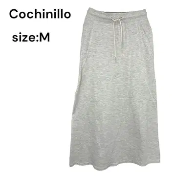 Cochinillo 롱 스커트 M 코튼 허리밴딩 멋쟁이