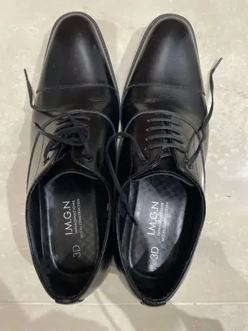[미사용급] IMGN 이마지나치오네 비즈니스 슈즈 블랙 27cm