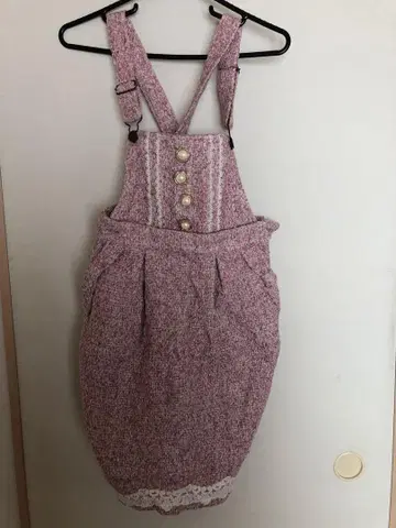 리즈리사 핑크 계열 버튼 살로펫