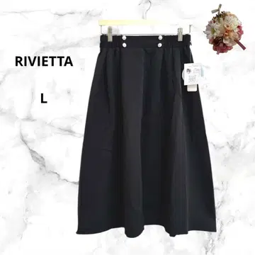 RIVIETTA x yurika 콜라보 새상품 택 플레어 스커트 미디 펄