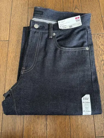 택 포함 새상품 UNIQLO 레귤러 핏 청바지/셀비지 29