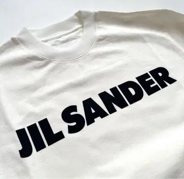 하자품 질 샌더 JIL SANDER 긴팔 티셔츠 로고 XS