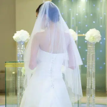 웨딩 베일 아이보리