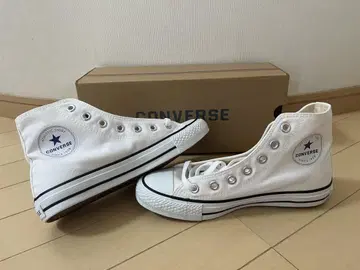 CONVERSE 화이트 하이컷 스니커즈