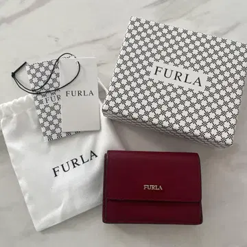 FURLA 버건디 반지갑