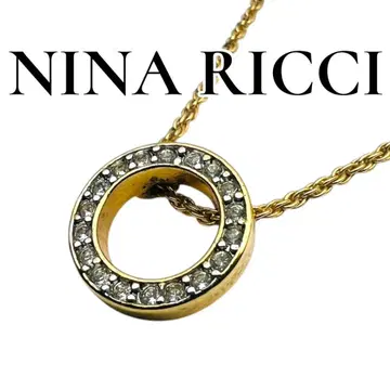 [컨디션 최상] NINA RICCI 목걸이 골드 반지 큐빅